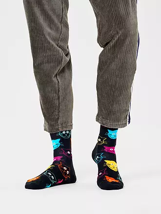 HAPPY SOCKS | Herren Socken CAT black | 